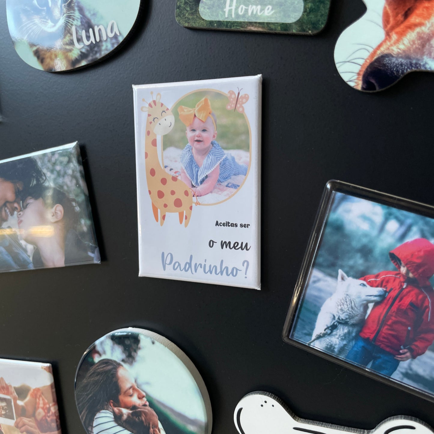 Íman Convite para Madrinha / Padrinho - Magnéticos Personalizados