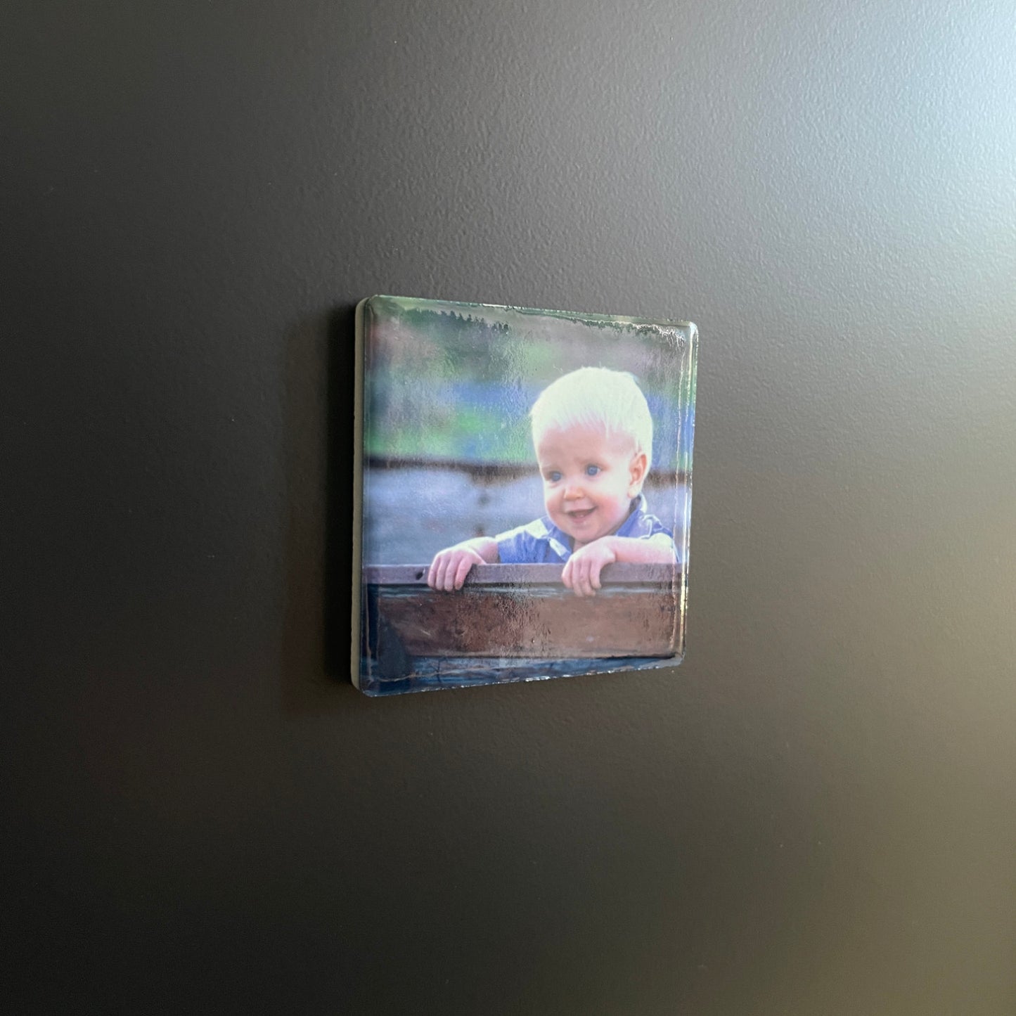 Íman Cerâmico Personalizado com Foto - Quadrado