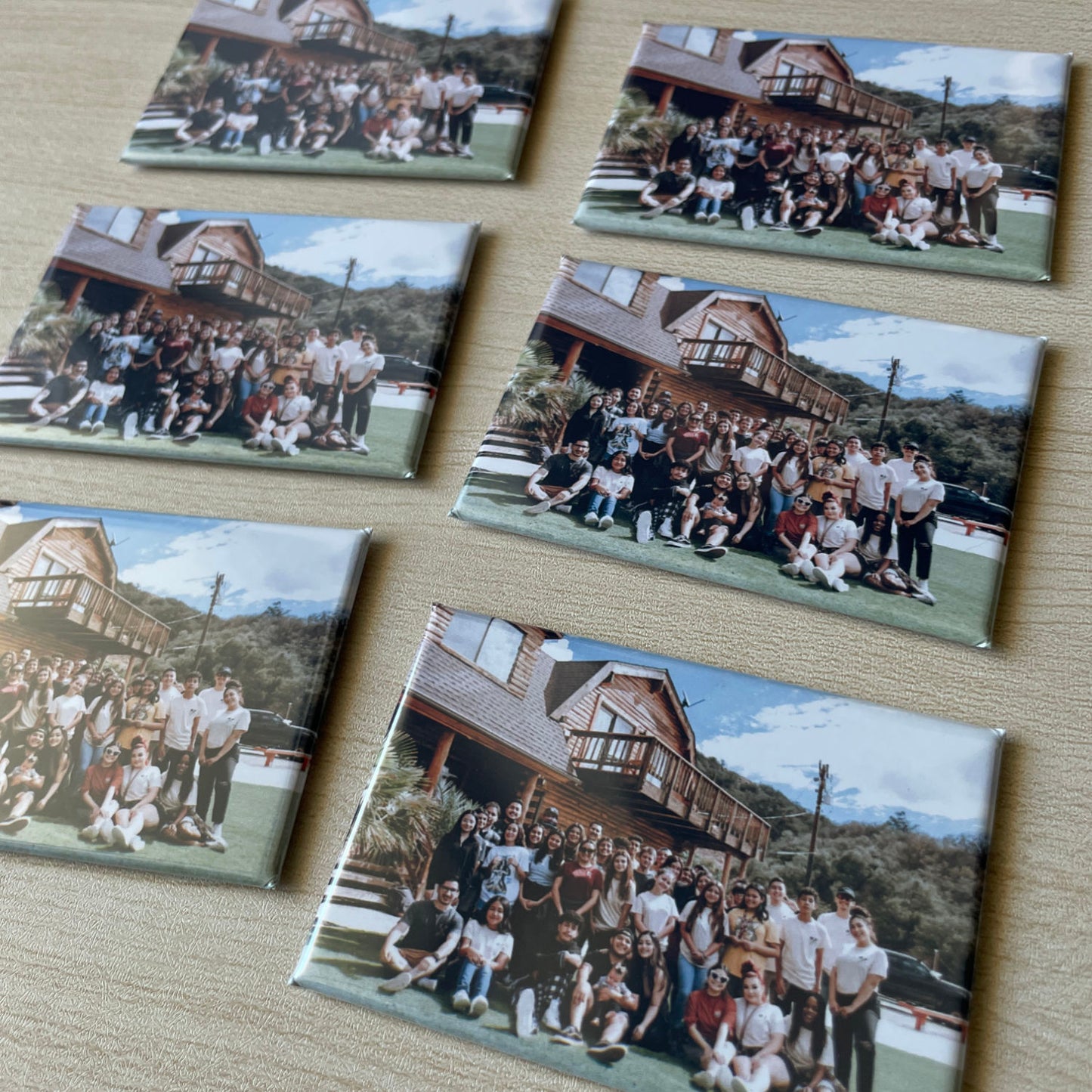 Personalized Photo Magnets for Groups