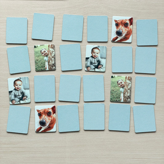 Jogo da Memória Personalizado com Fotografias - 24 Peças
