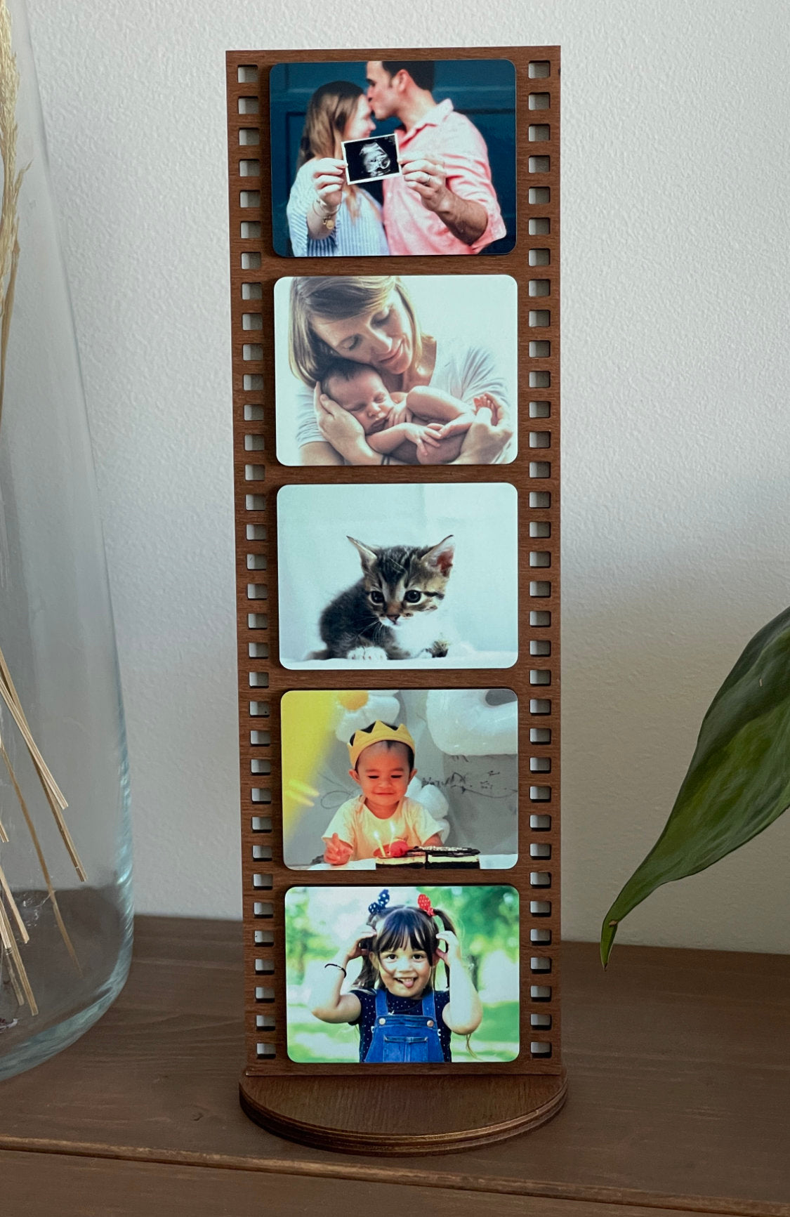 Custom Photo Frame with 5 Photos - Vertical