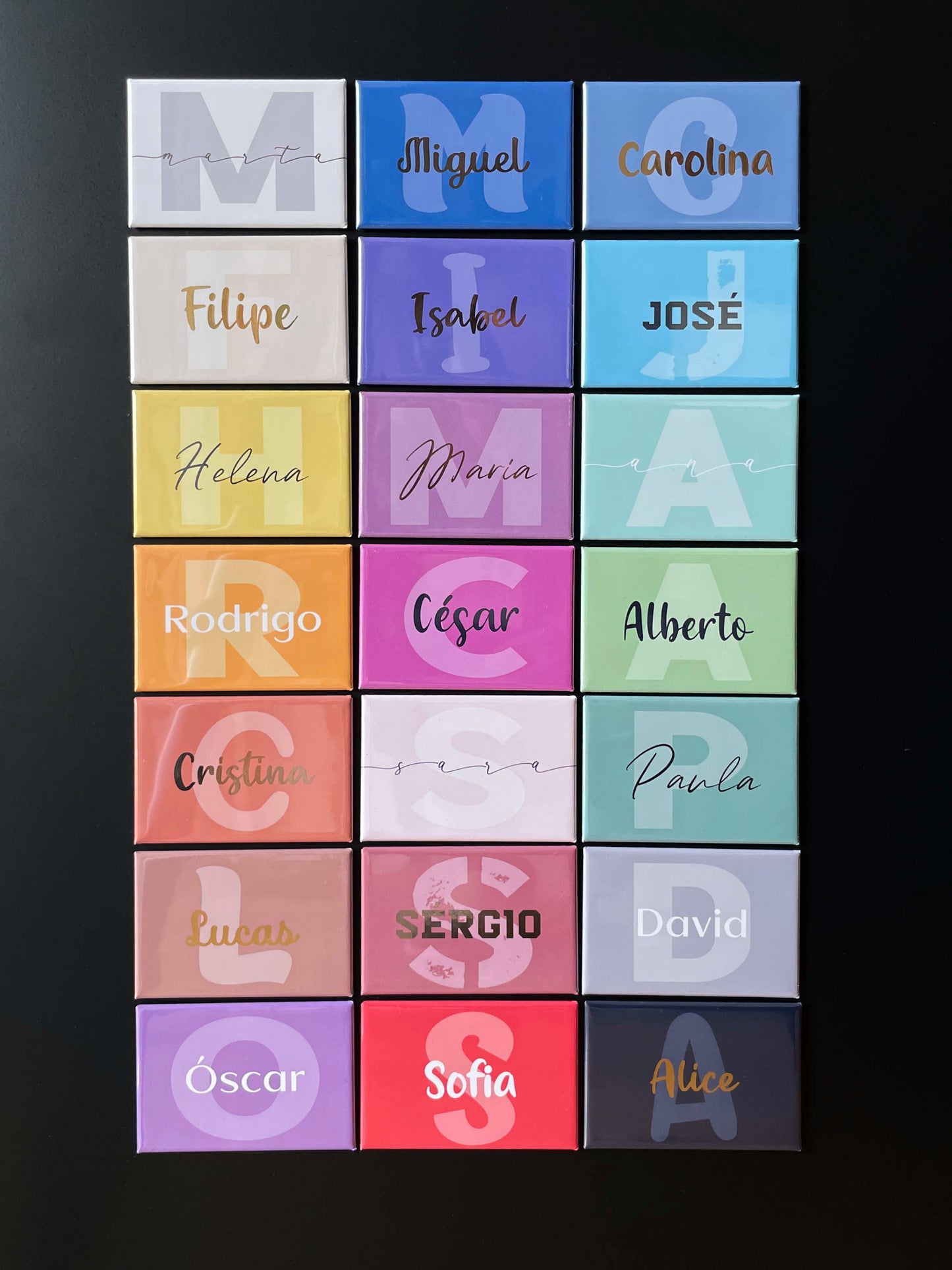 Ímanes Personalizados com Nome - Retangulares