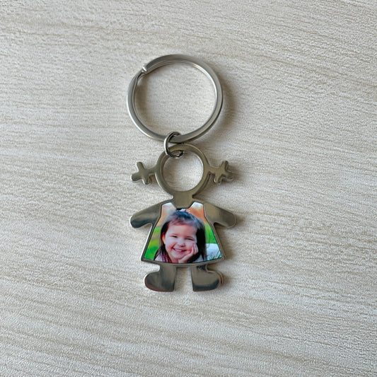 Porta-Chaves Menina Personalizado com Foto