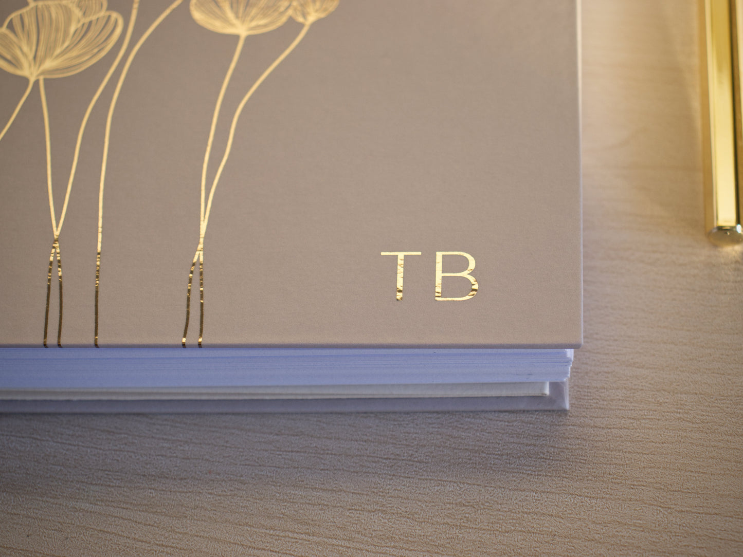 Personalized A5 Hardcover 2026 Planner - Warm Beige