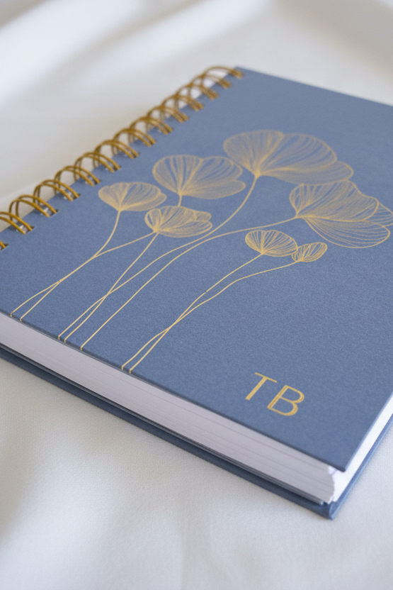 Personalized A5 Hardcover 2026 Planner - Slate Blue