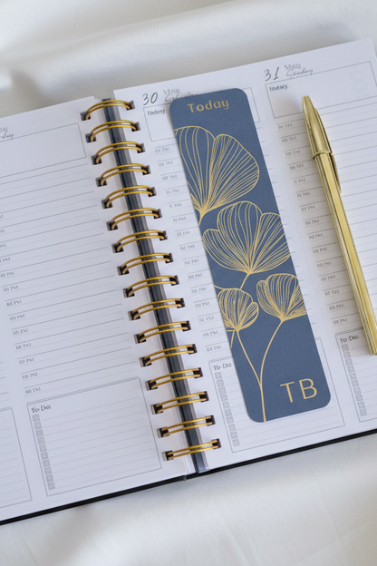 Personalized A5 Hardcover 2026 Planner - Slate Blue