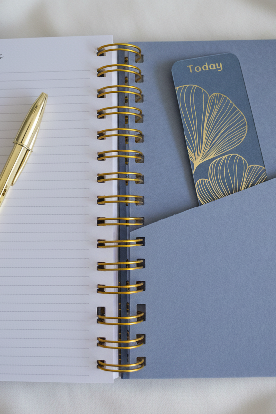 Personalized A5 Hardcover 2026 Planner - Slate Blue