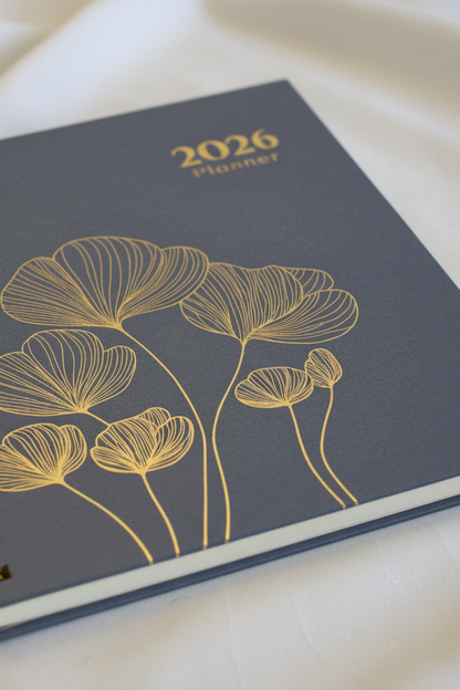 Personalized A5 Hardcover 2026 Planner - Slate Blue