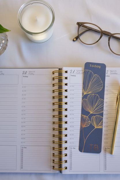 Personalized A5 Hardcover 2026 Planner - Slate Blue