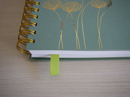 Personalized A5 Hardcover 2026 Planner - Olive Green