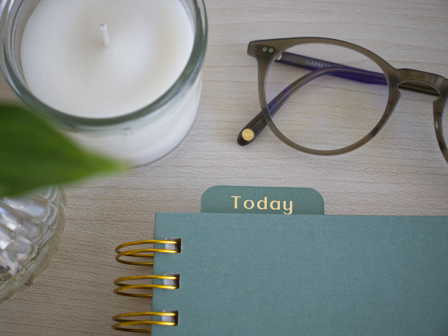 Personalized A5 Hardcover 2026 Planner - Olive Green