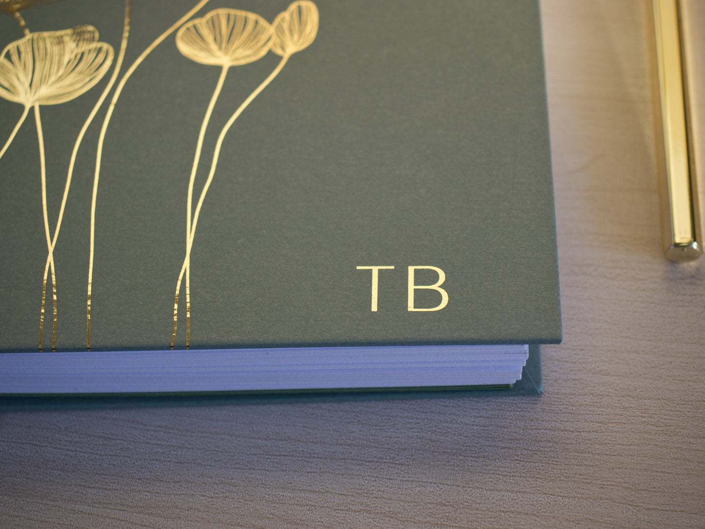 Personalized A5 Hardcover 2026 Planner - Olive Green