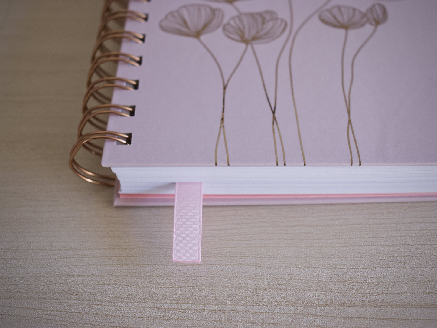 Personalized A5 Hardcover 2026 Planner - Blush Rose