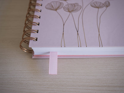 Personalized A5 Hardcover 2026 Planner - Blush Rose