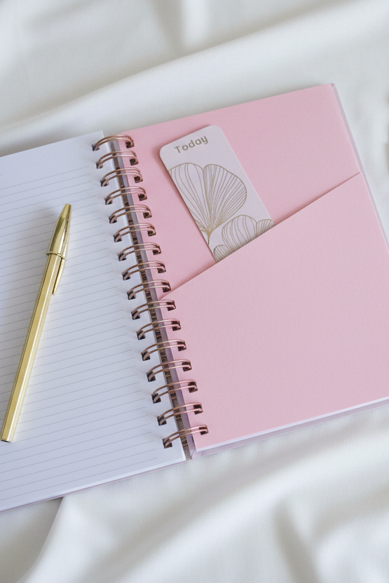 Personalized A5 Hardcover 2026 Planner - Blush Rose