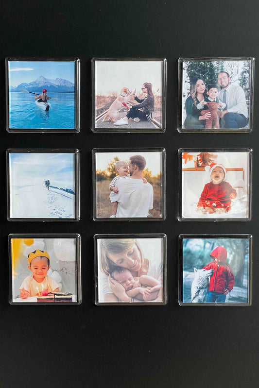 Ímanes Personalizados em Acrílico (57x57mm) - Magnéticos com Foto
