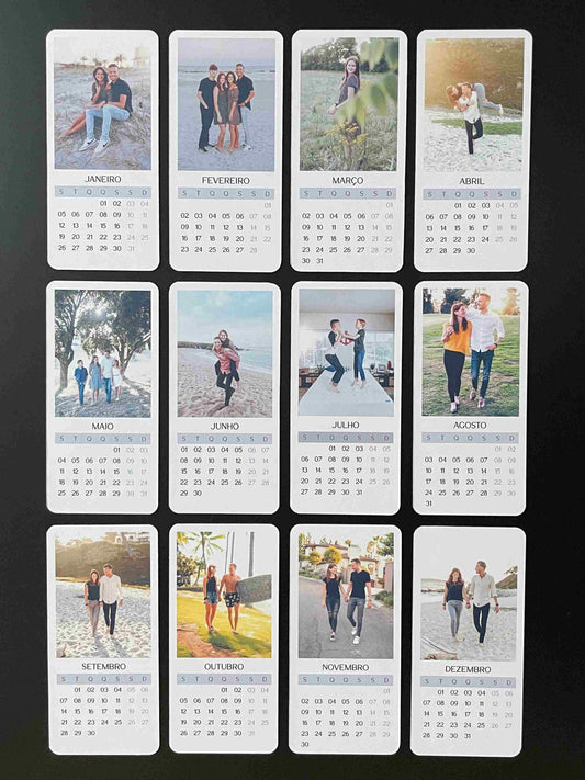Calendário Magnético Personalizado Mensal - Vertical
