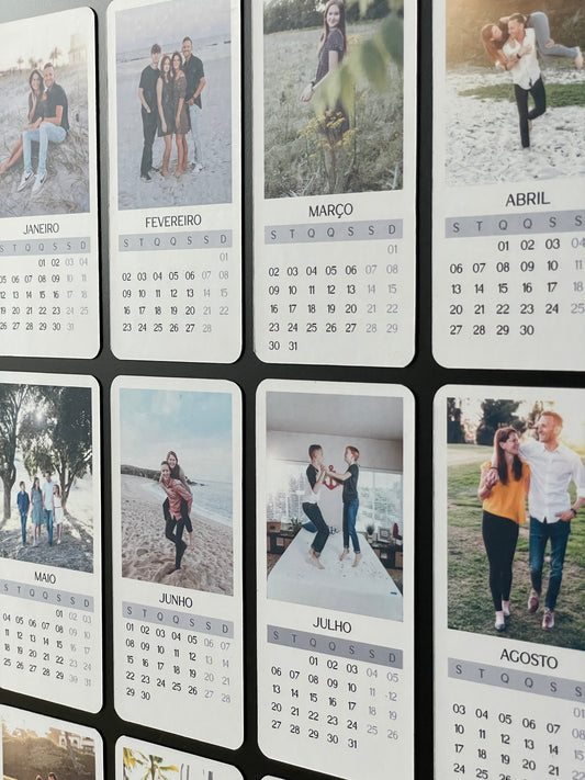 Calendário Magnético Personalizado Mensal - Vertical