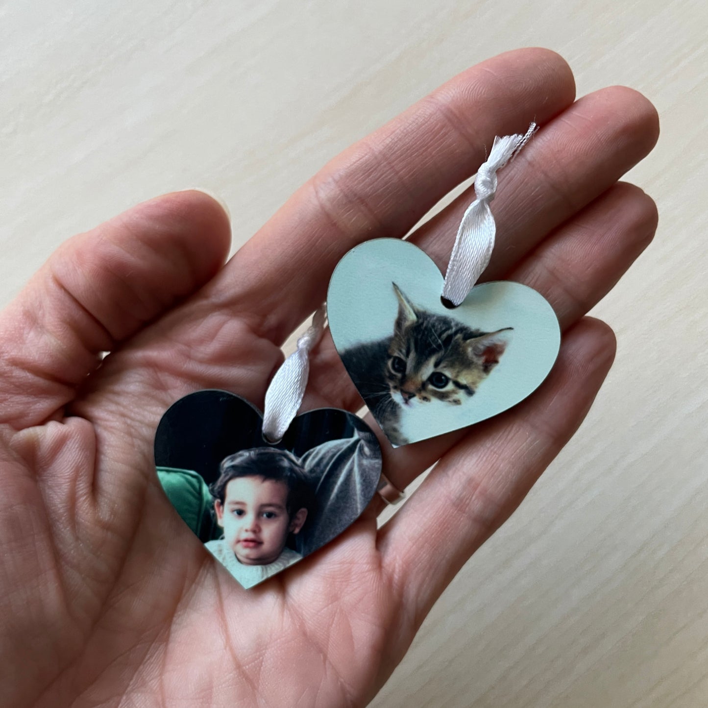 Coração Personalizado com Foto para Árvore da Vida
