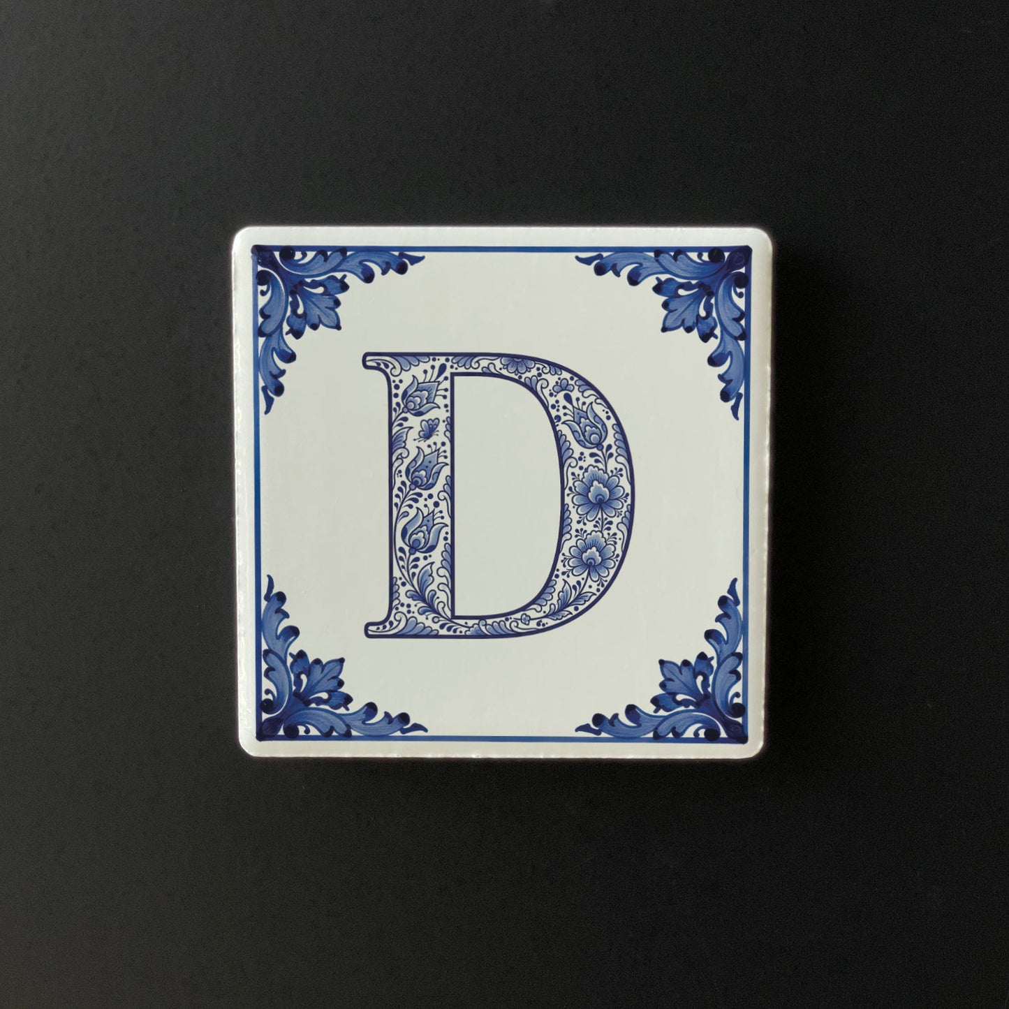 Íman Cerâmico Personalizado Letra Azulejo Português - Quadrado