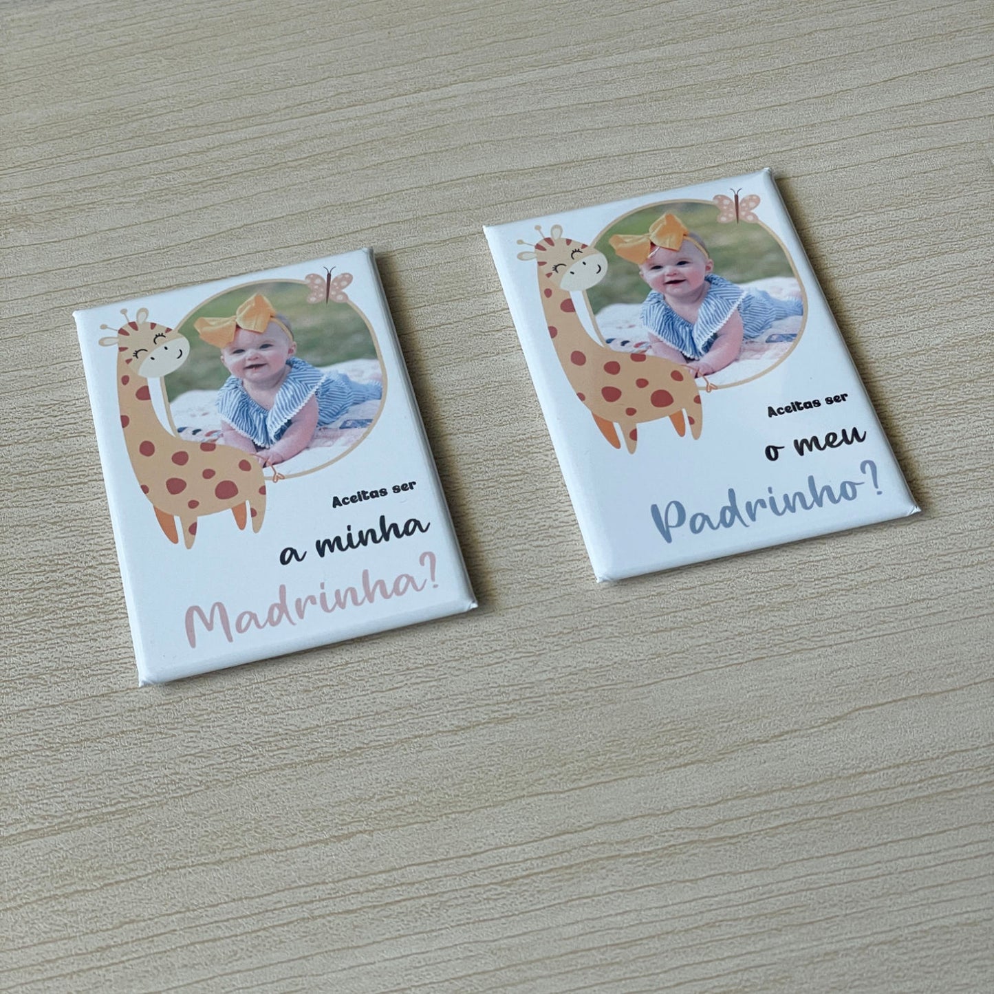 Íman Convite para Madrinha / Padrinho - Magnéticos Personalizados