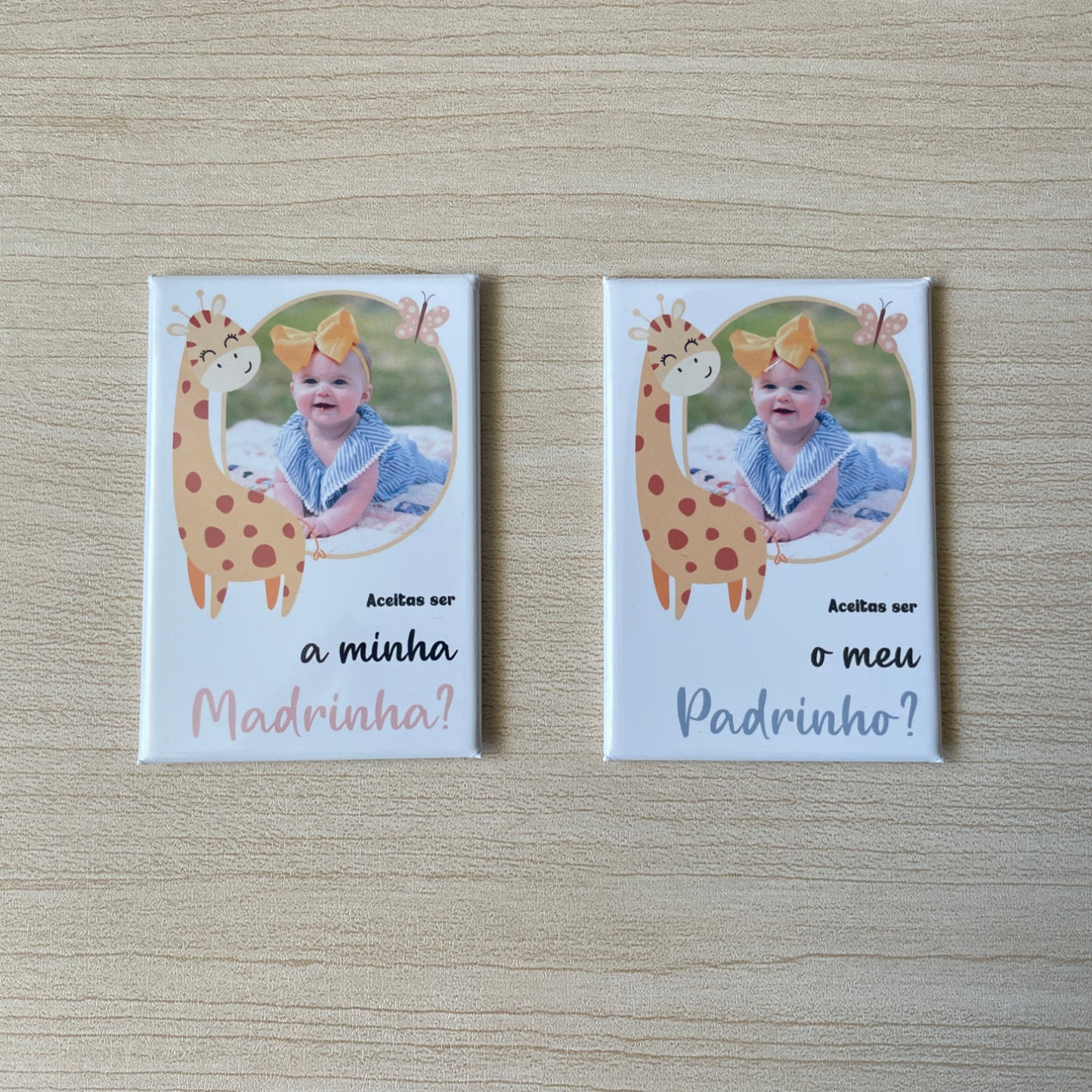 Íman Convite para Madrinha / Padrinho - Magnéticos Personalizados