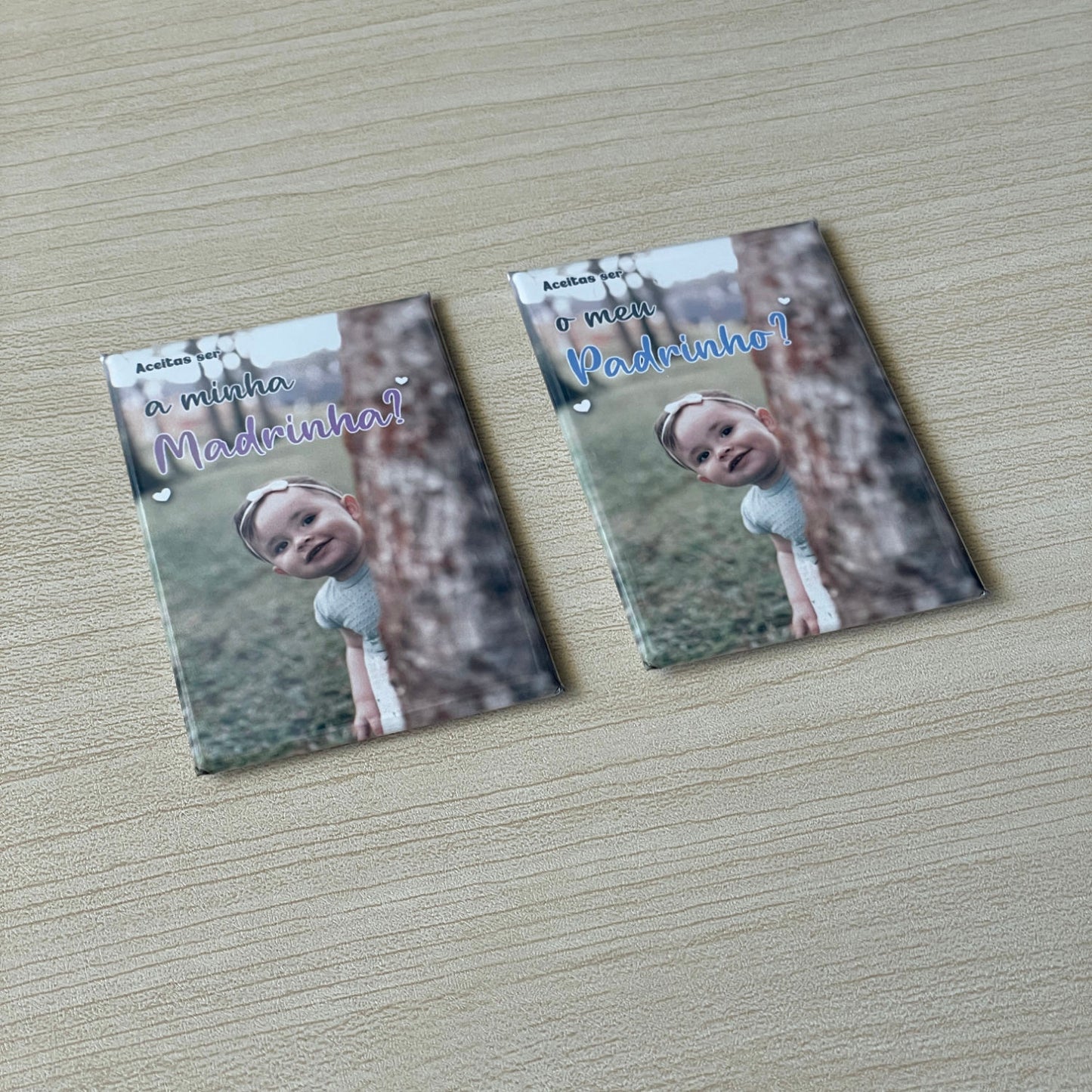 Íman Convite para Madrinha / Padrinho - Magnéticos Personalizados