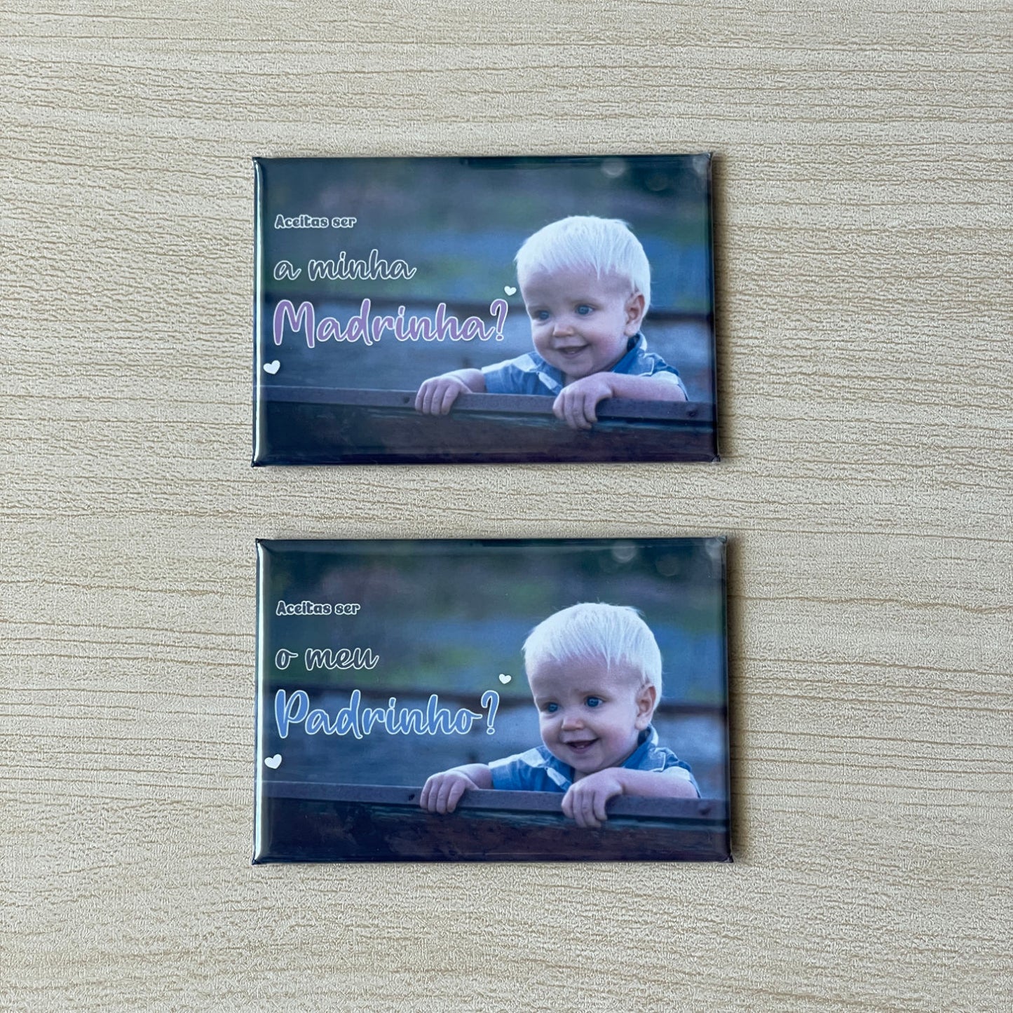 Íman Convite para Madrinha / Padrinho - Magnéticos Personalizados