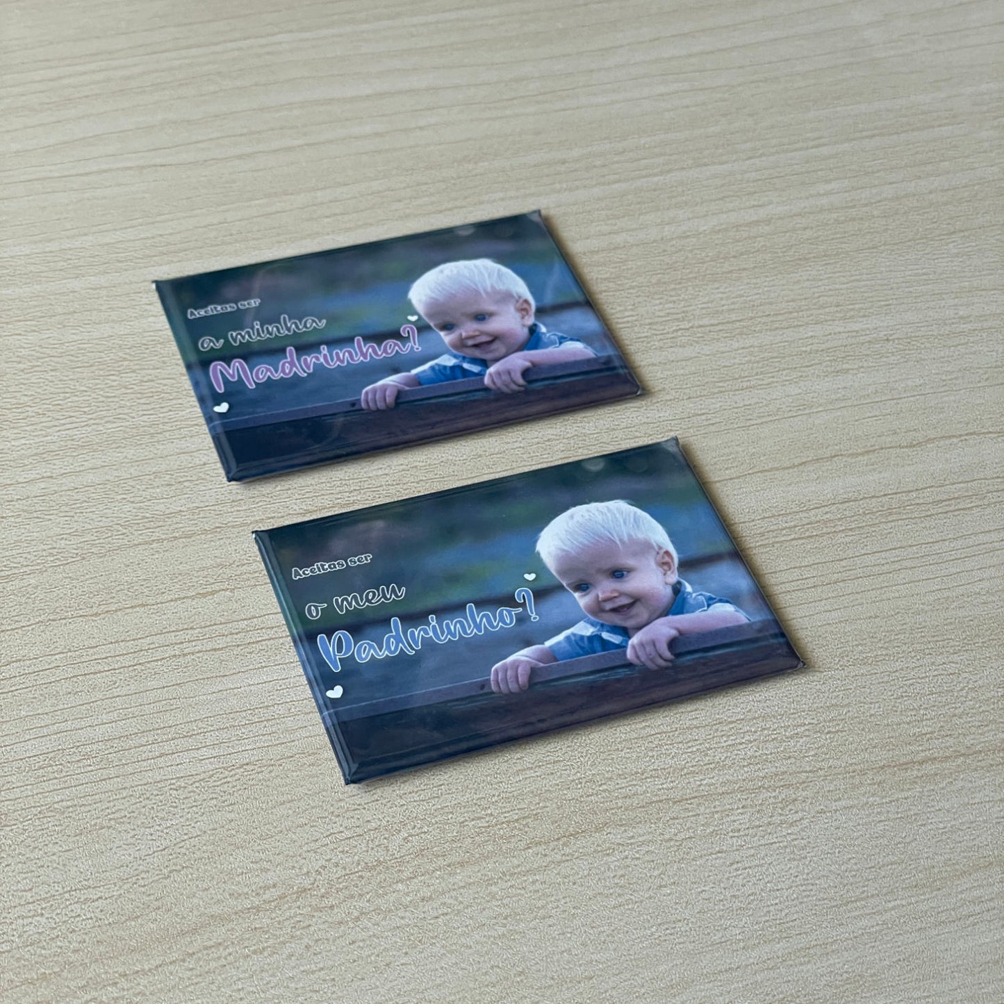 Íman Convite para Madrinha / Padrinho - Magnéticos Personalizados