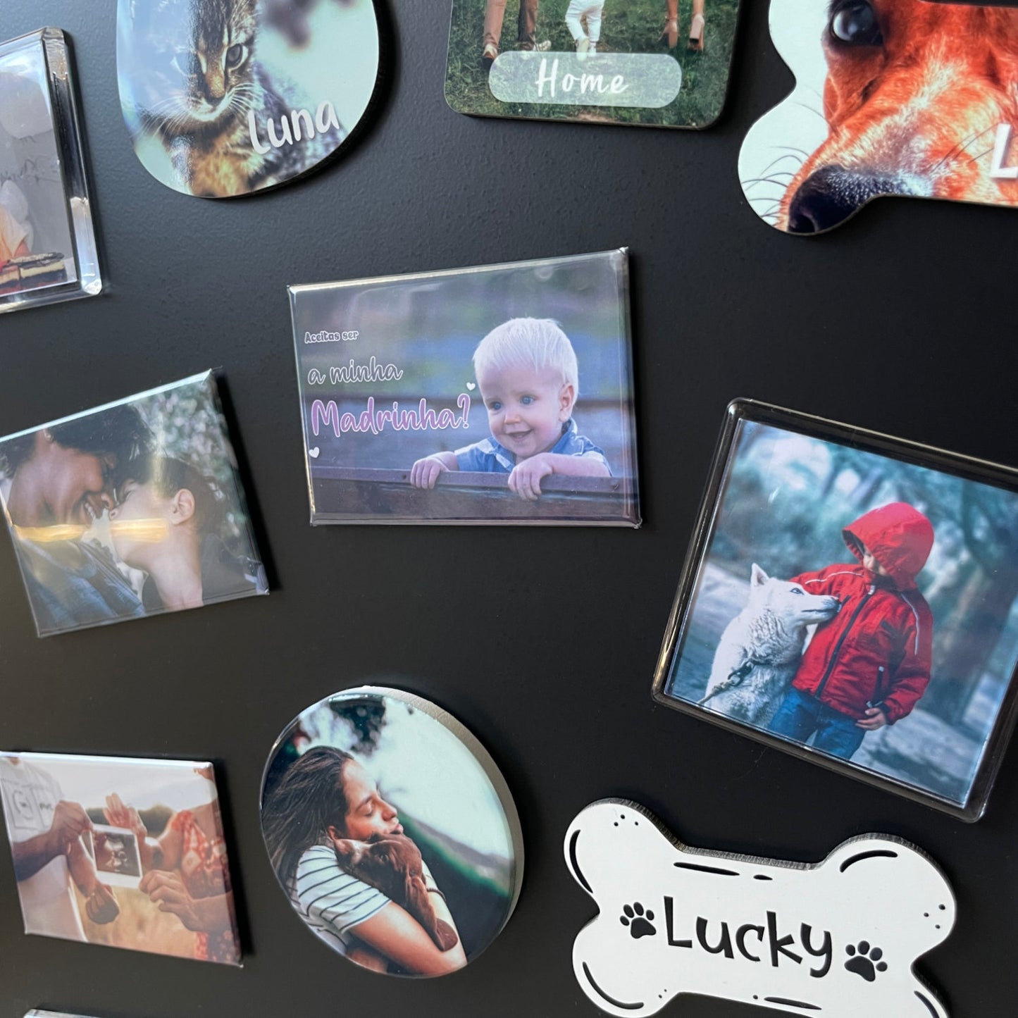 Íman Convite para Madrinha / Padrinho - Magnéticos Personalizados