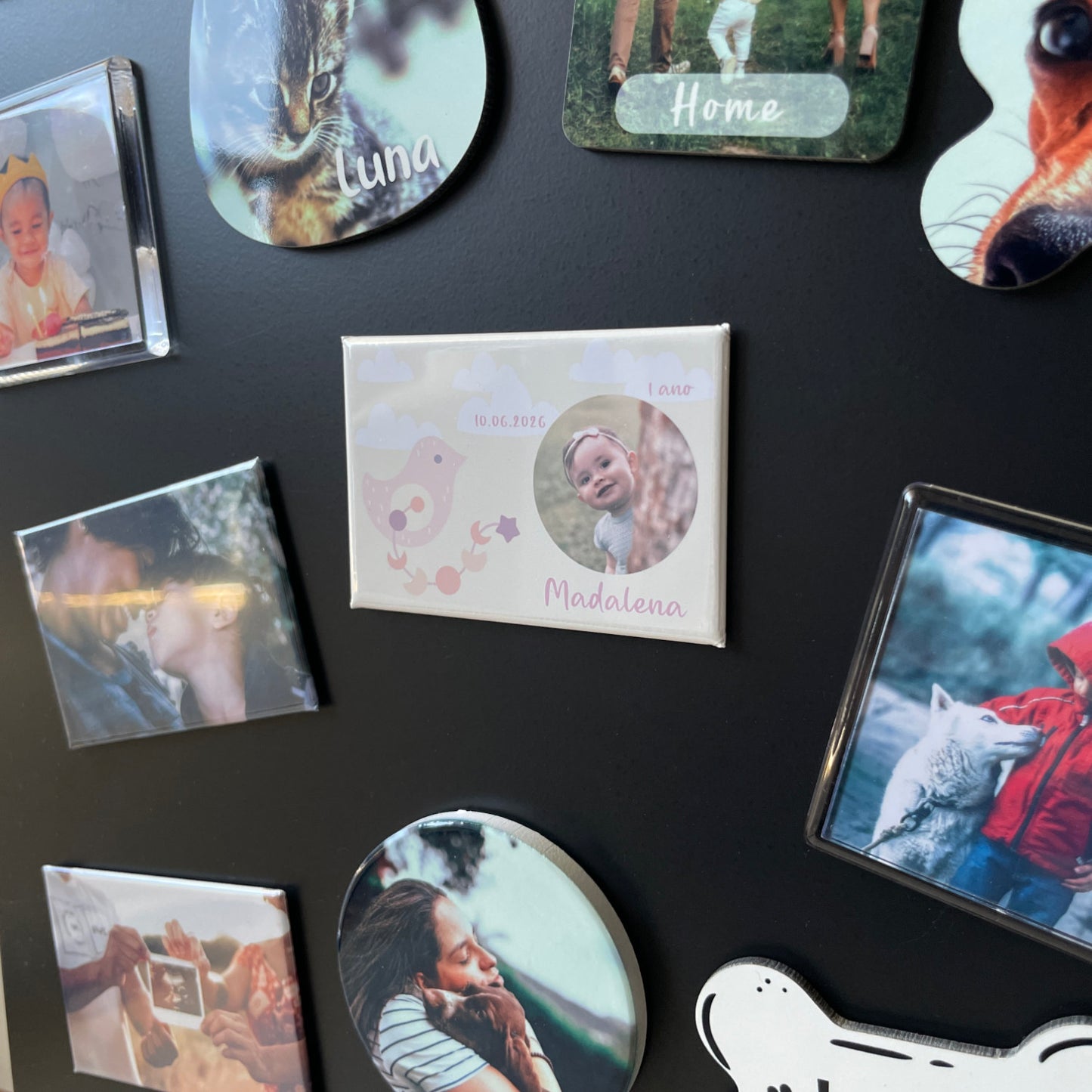 Íman Lembrança Aniversário - Magnéticos Personalizados