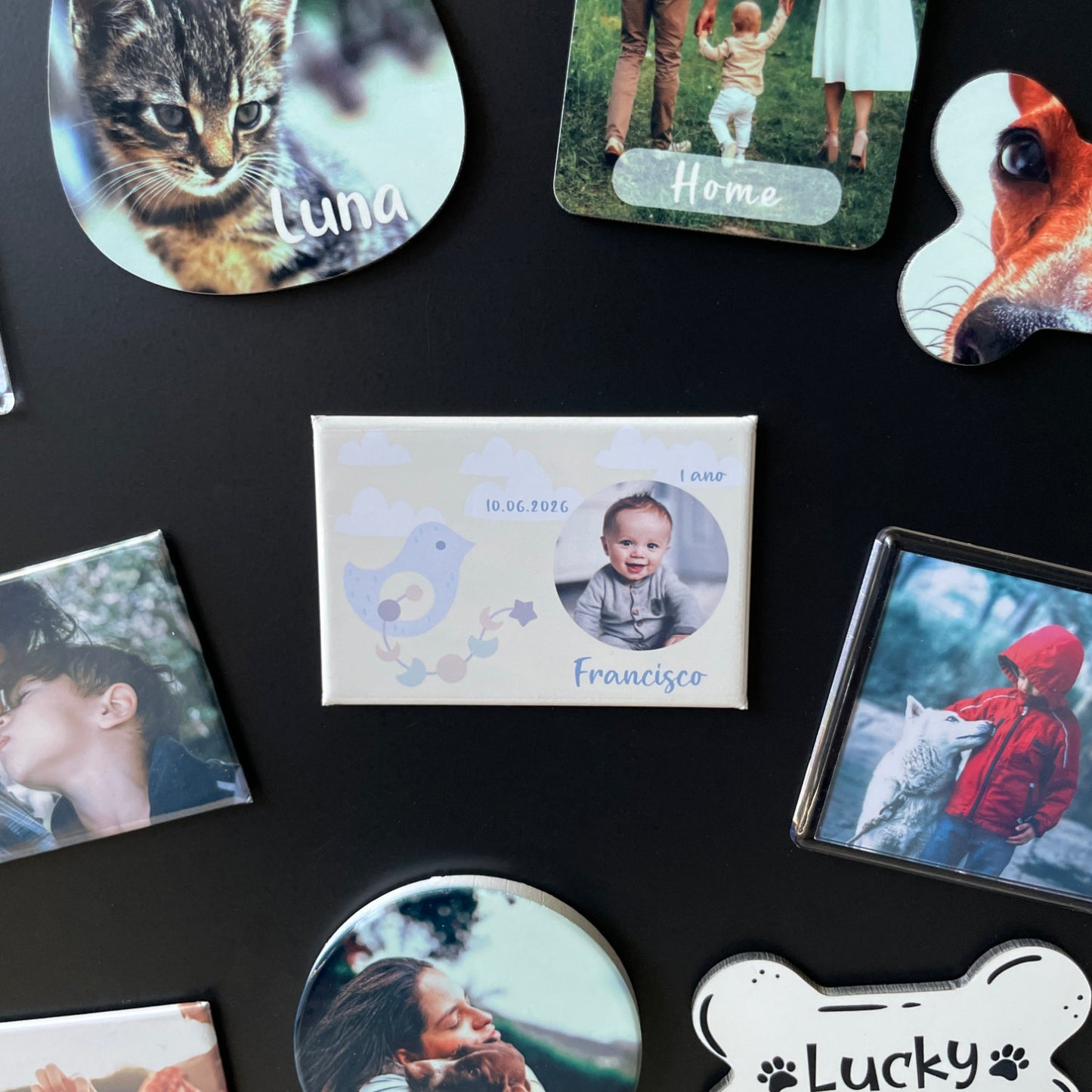 Íman Lembrança Aniversário - Magnéticos Personalizados