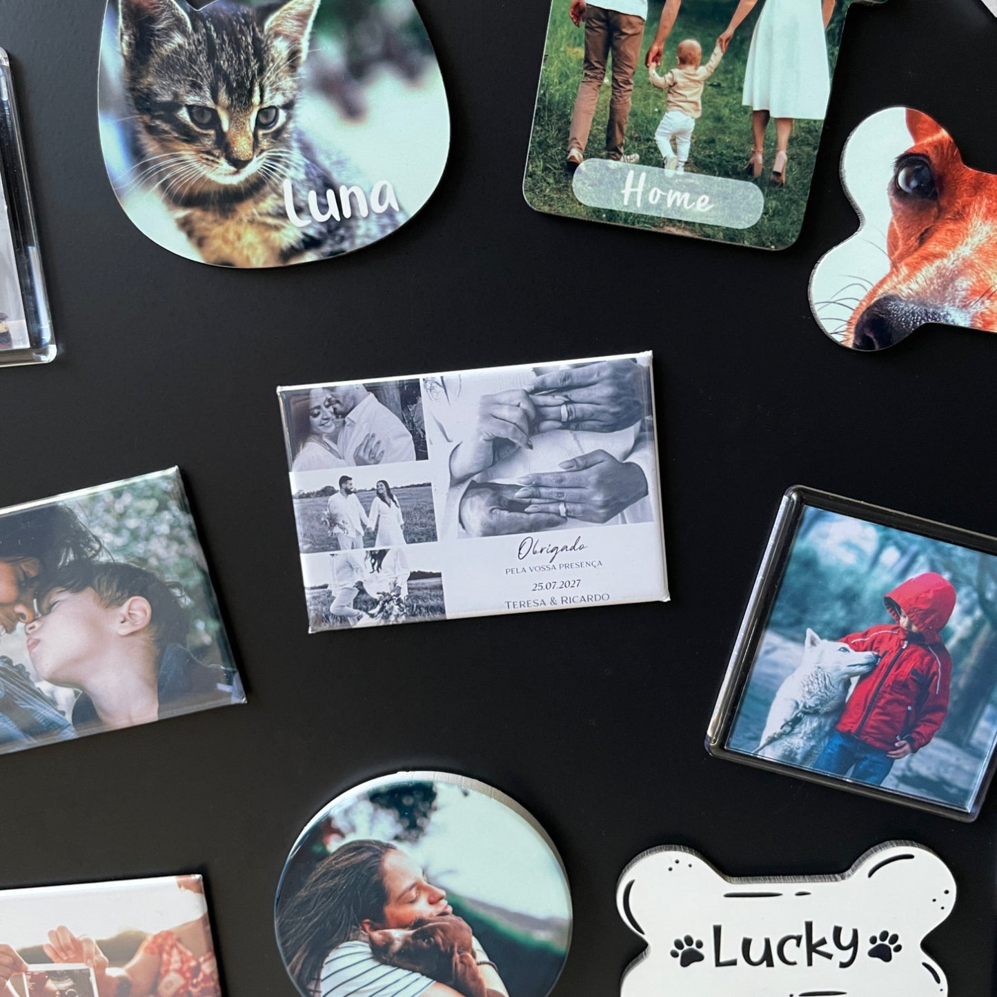 Íman Lembrança Casamento - Magnéticos Personalizados