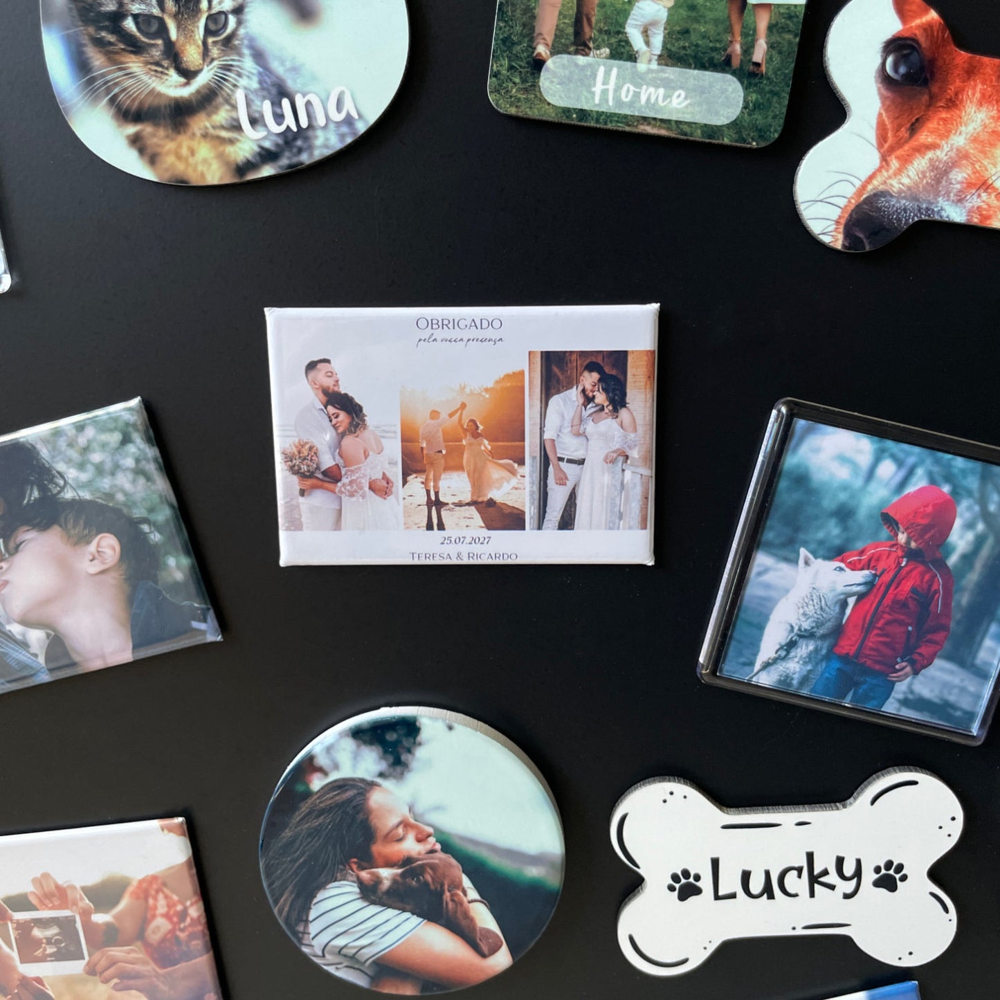 Íman Lembrança Casamento - Magnéticos Personalizados