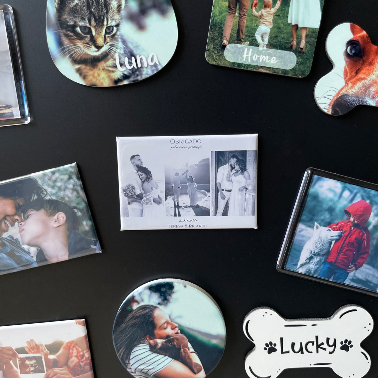 Íman Lembrança Casamento - Magnéticos Personalizados