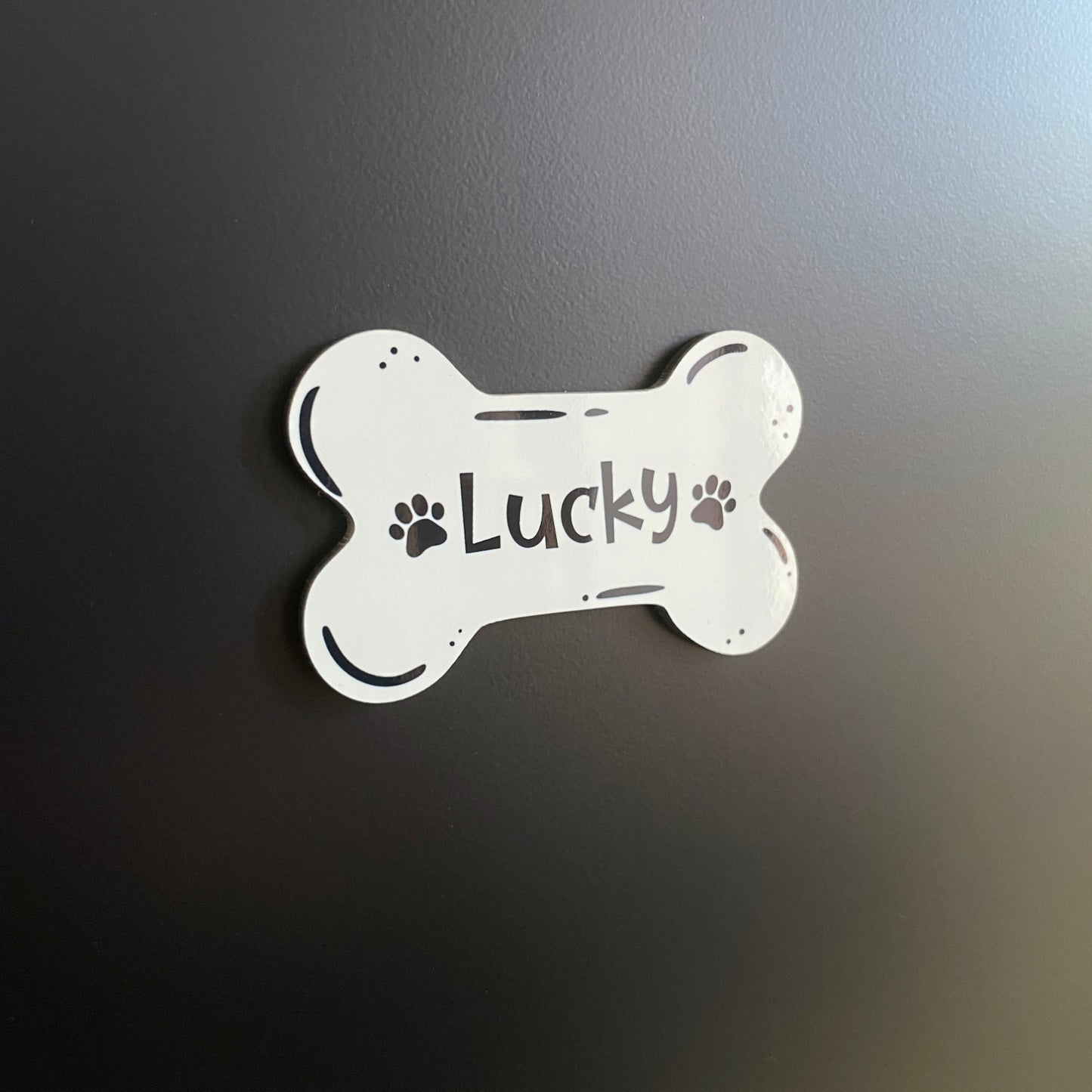 Íman MDF Personalizado com Nome - Cão