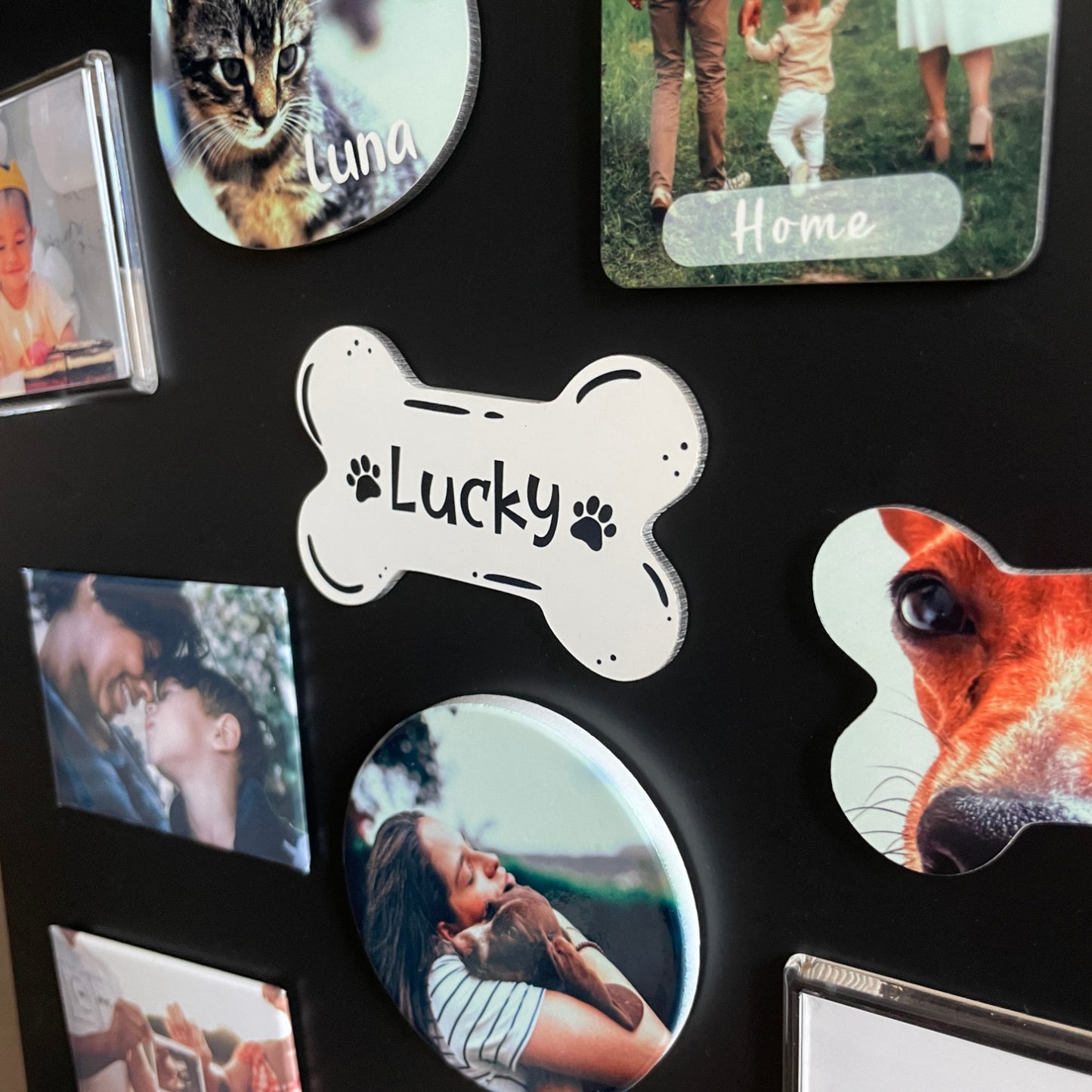 Íman MDF Personalizado com Nome - Cão