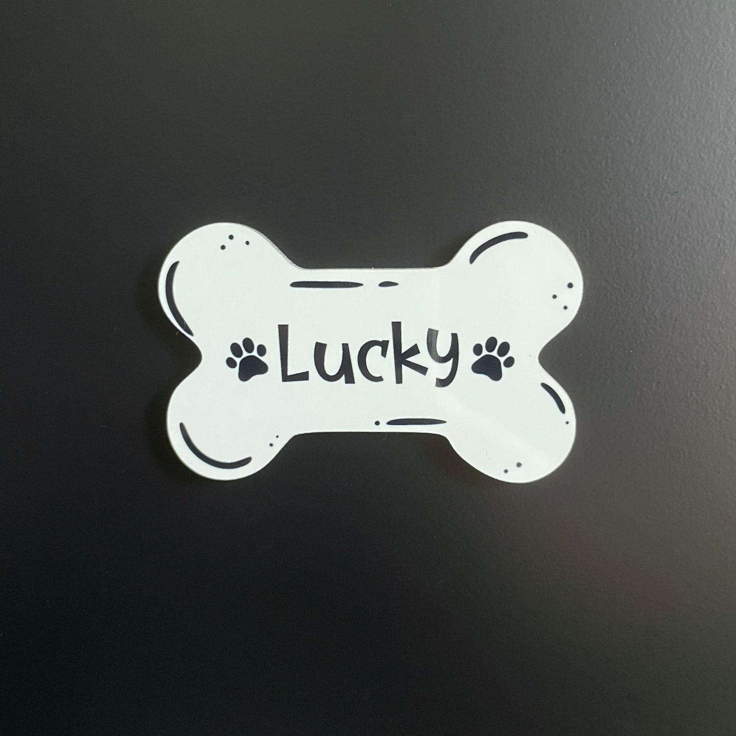 Íman MDF Personalizado com Nome - Cão
