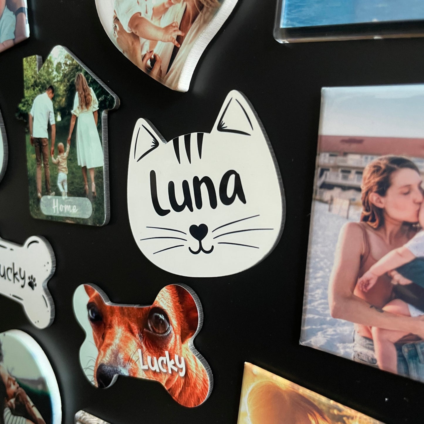 Íman MDF Personalizado com Nome - Gato