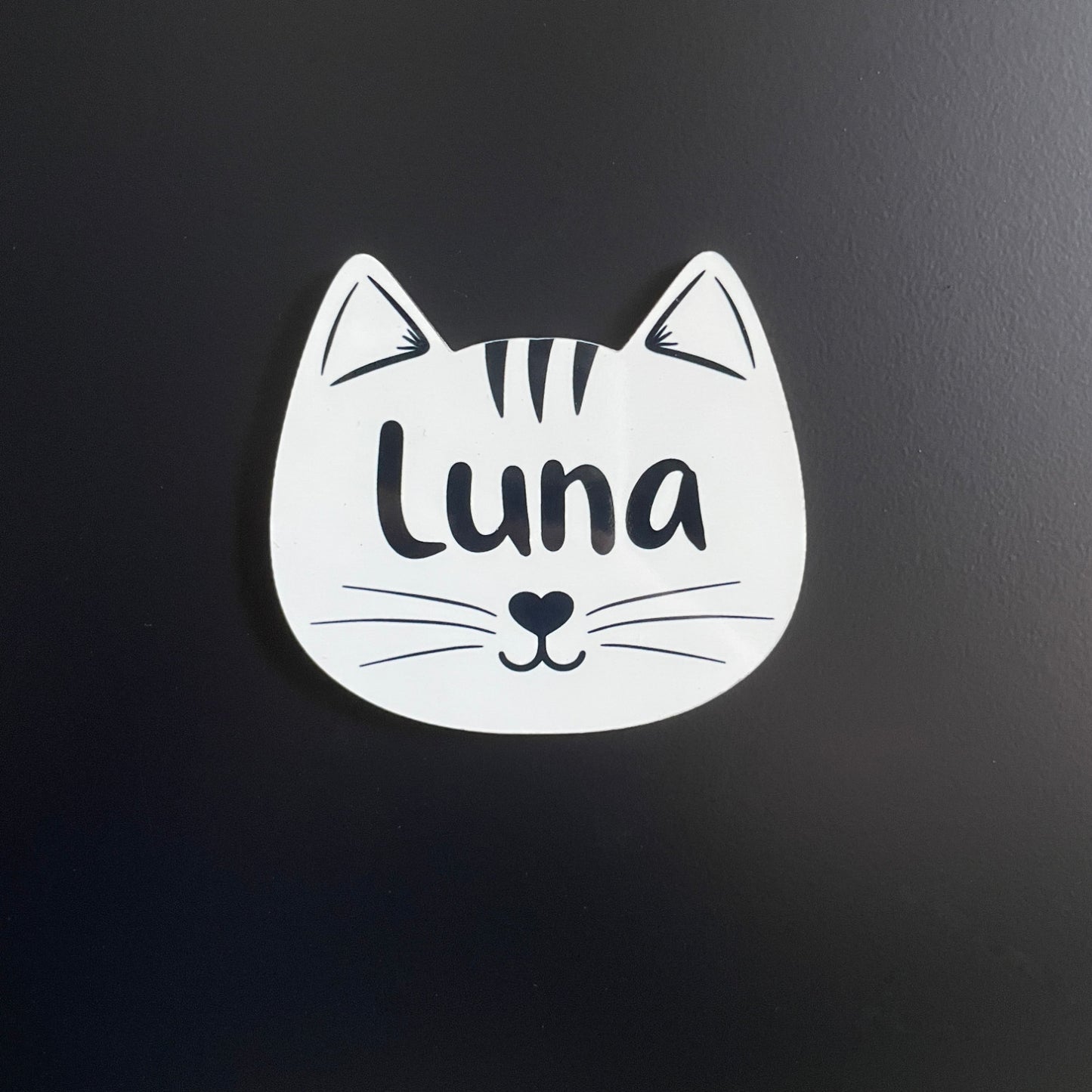 Íman MDF Personalizado com Nome - Gato