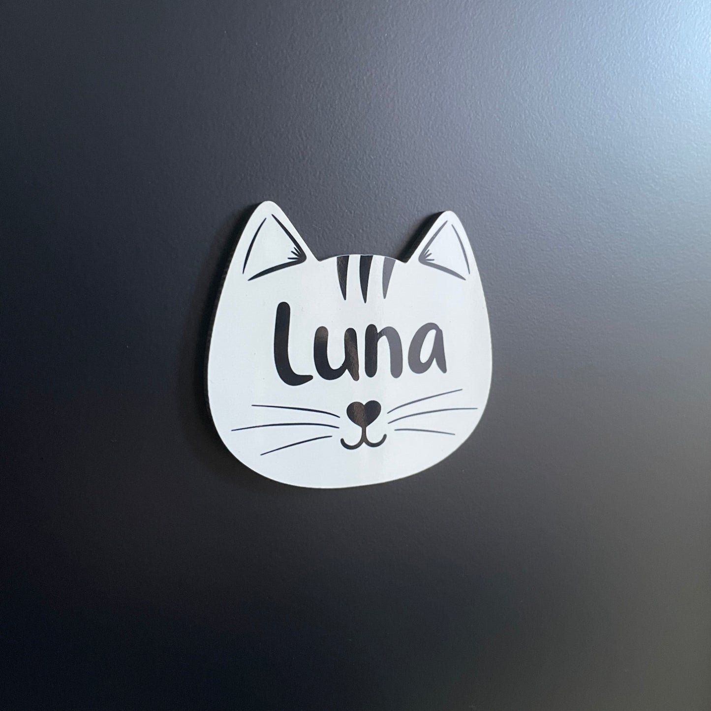 Íman MDF Personalizado com Nome - Gato