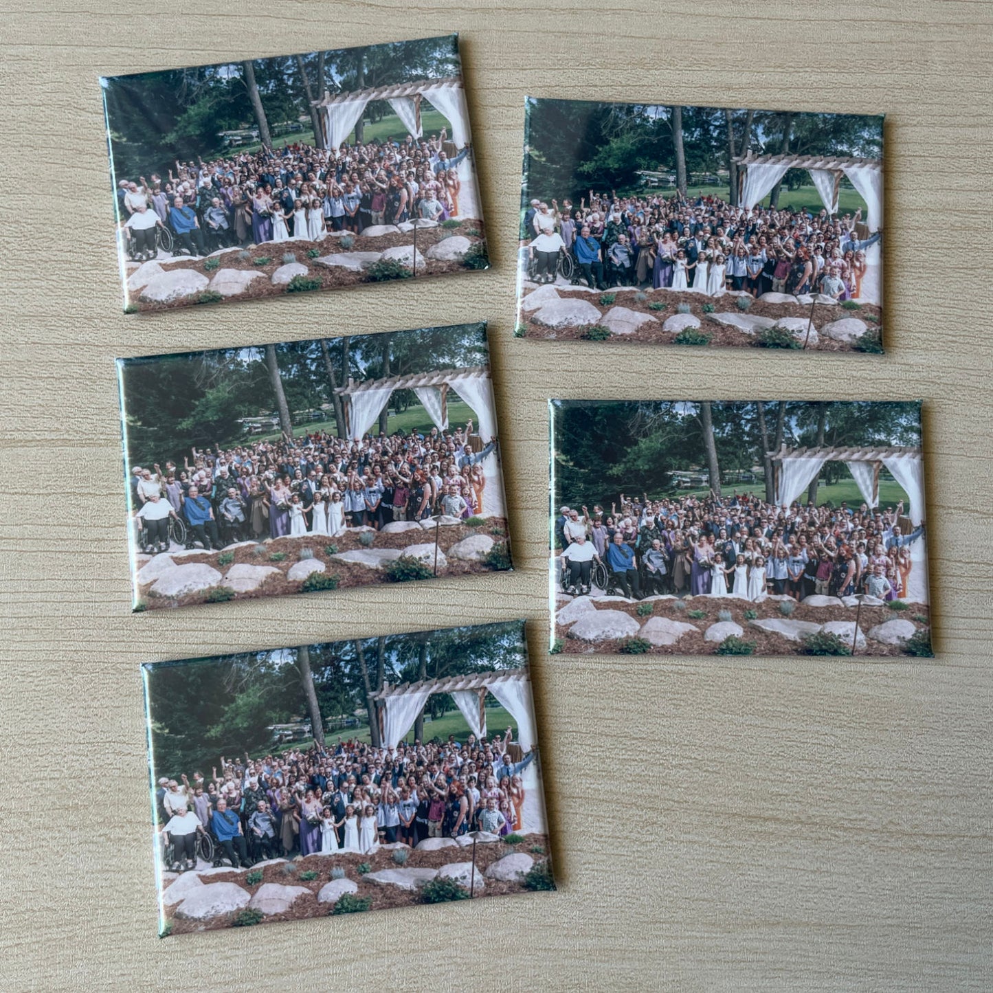Personalized Photo Magnets for Groups