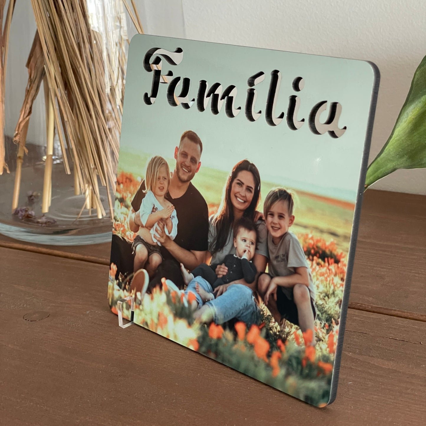 Moldura Família Personalizada com Foto - 15x15cm