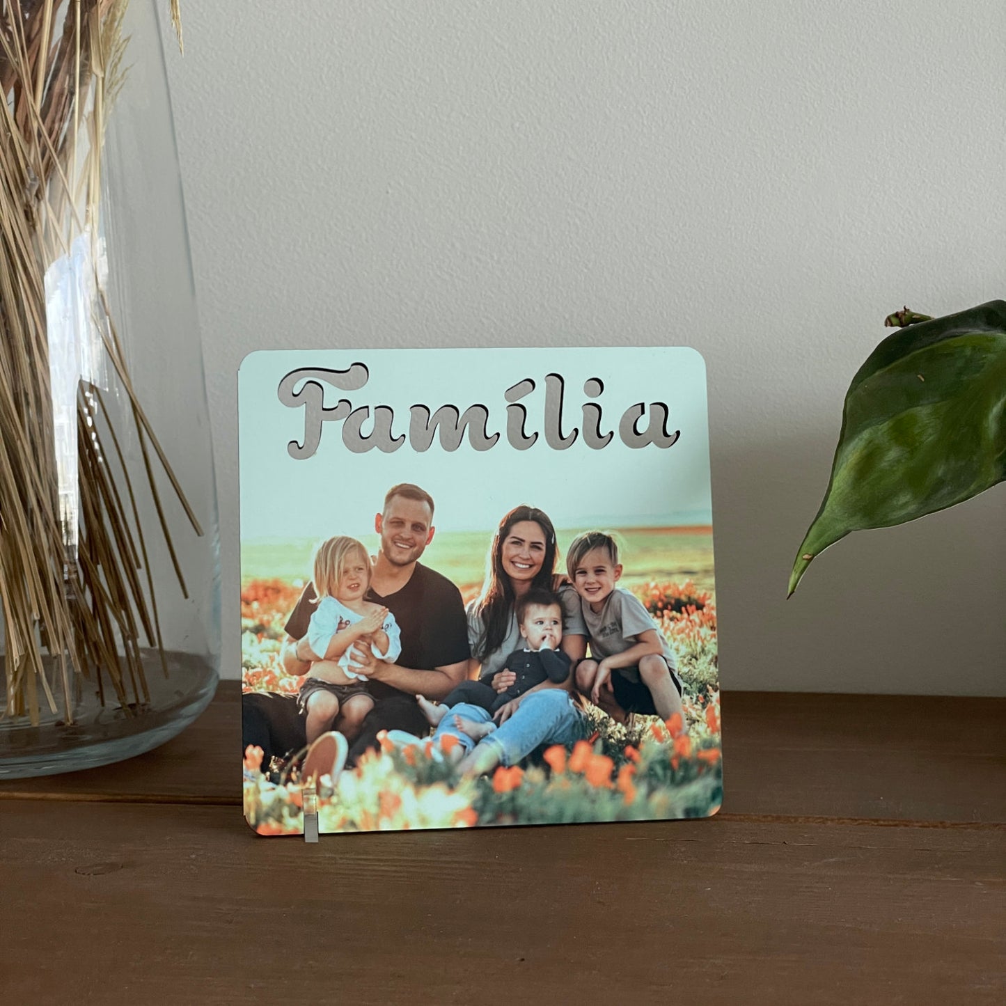 Moldura Família Personalizada com Foto - 15x15cm