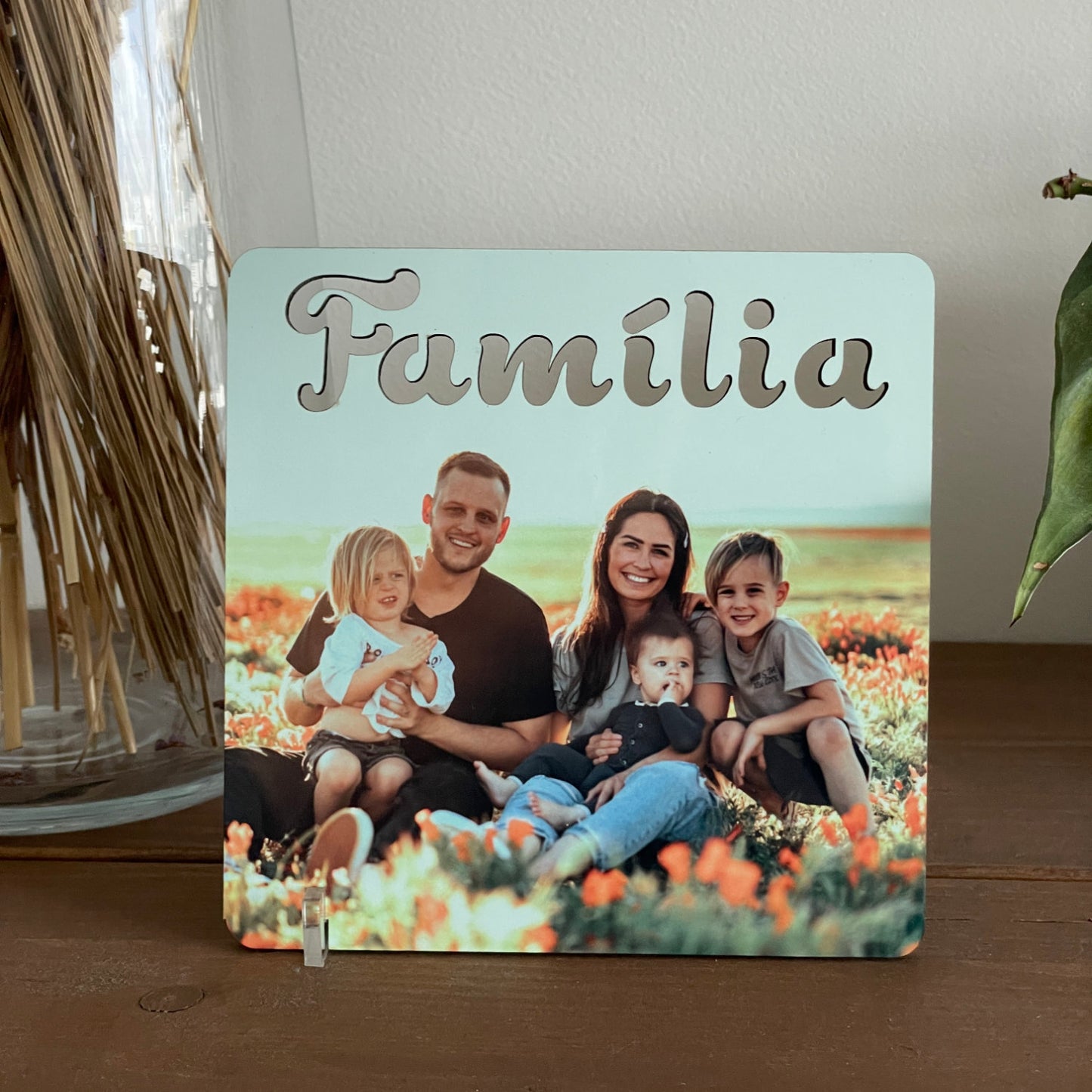 Moldura Família Personalizada com Foto - 15x15cm