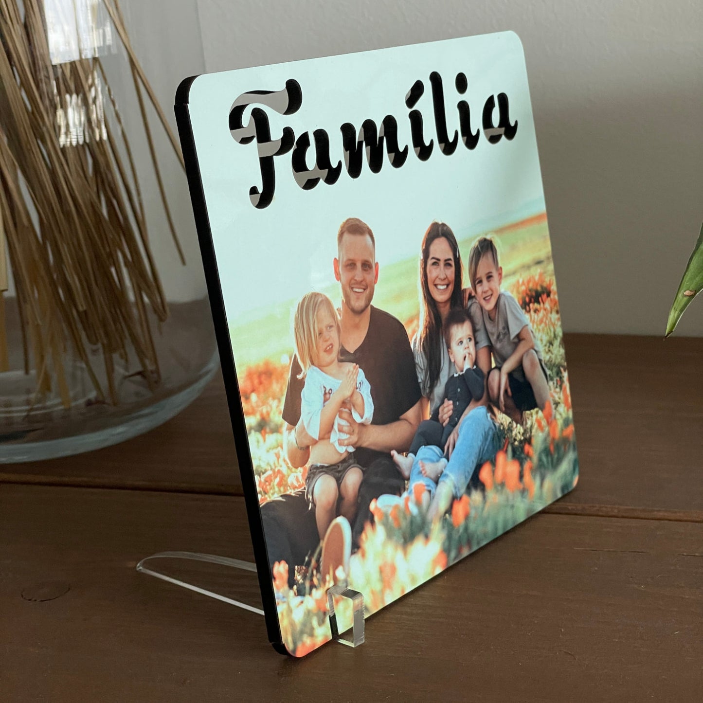 Moldura Família Personalizada com Foto - 15x15cm