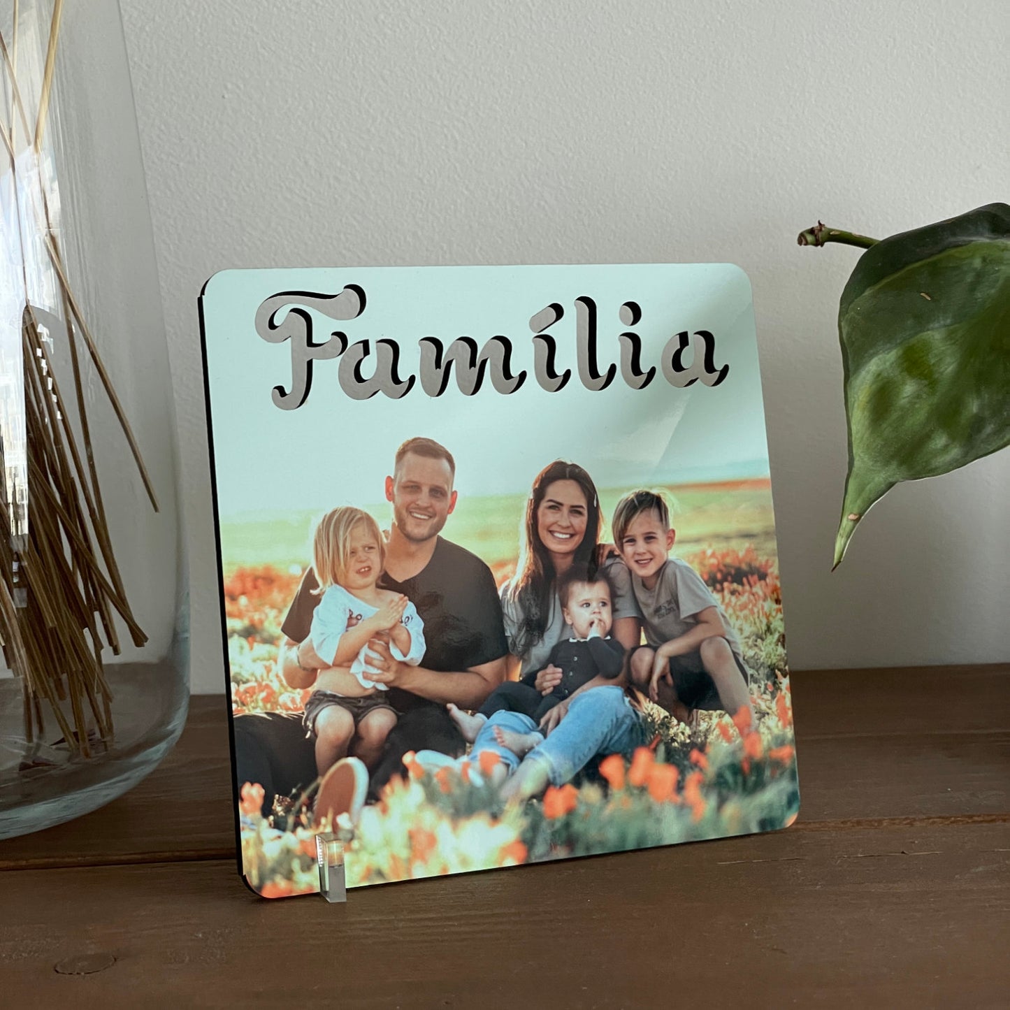 Moldura Família Personalizada com Foto - 15x15cm