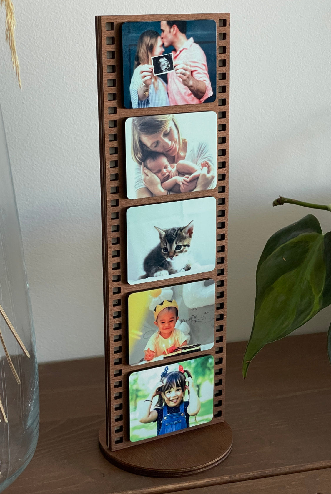 Custom Photo Frame with 5 Photos - Vertical