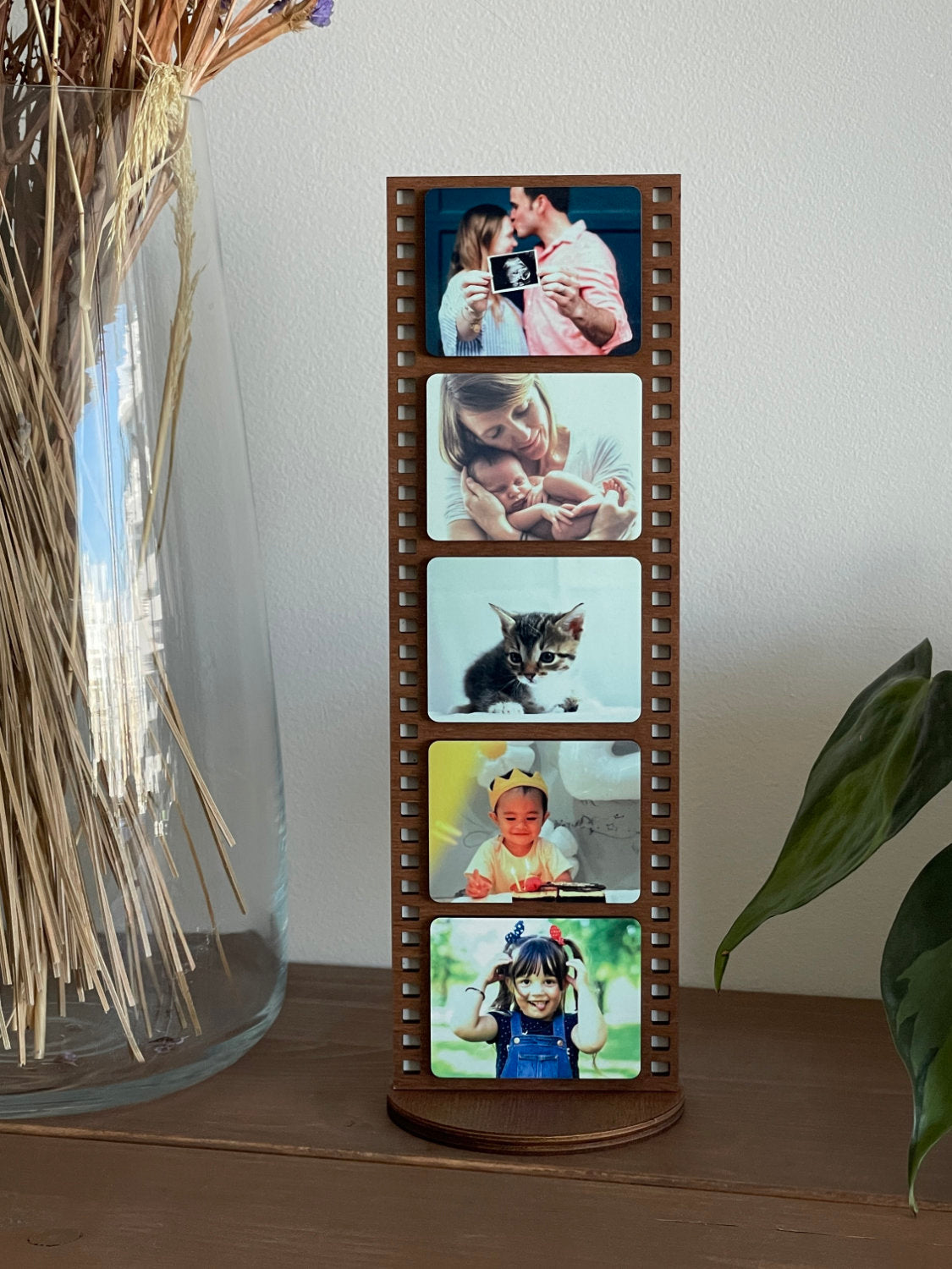 Custom Photo Frame with 5 Photos - Vertical