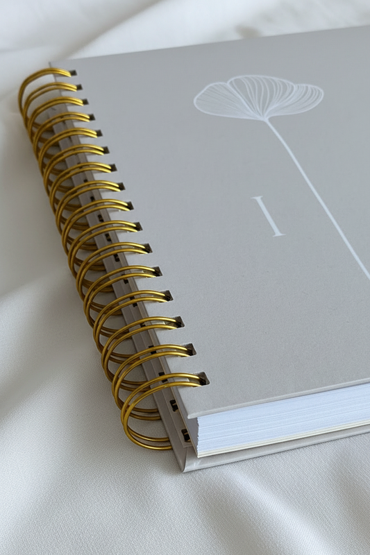 Caderno A5 Capa Dura Personalizado - Bege Quente